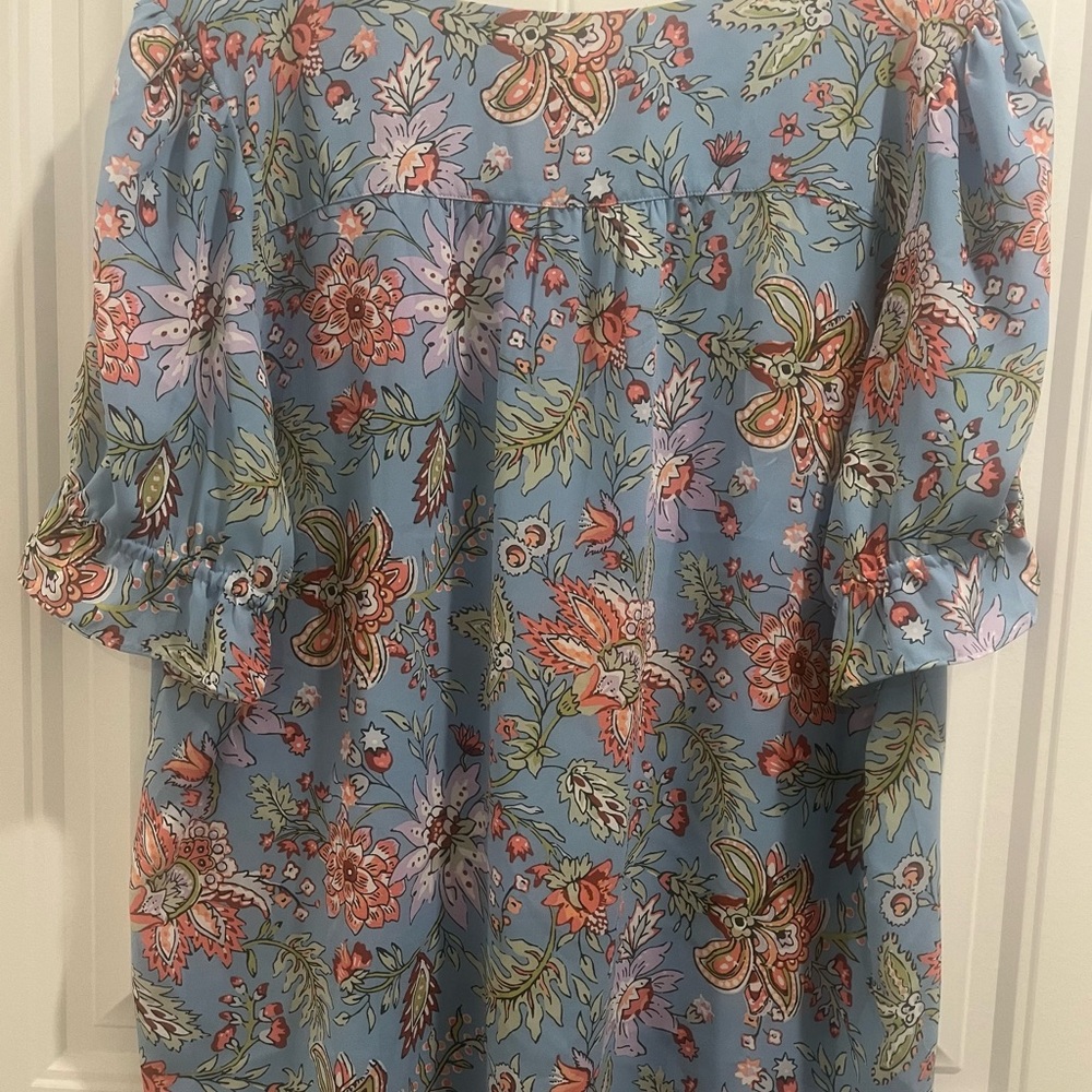 LOFT Relaxed Ruffled Blouse - Picture 6 of 7